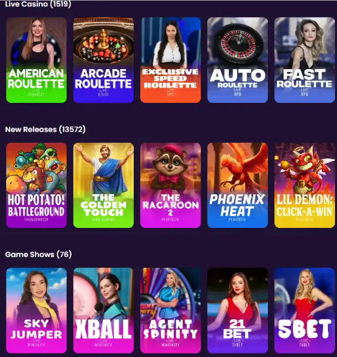 glazebet casino all games